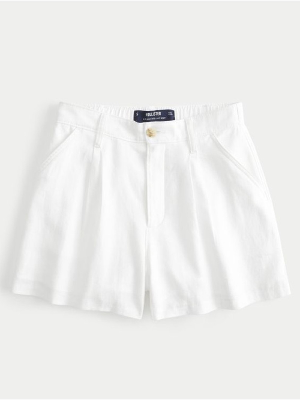Hollister Livvy Ultra High-Rise Linen-Blend Shorts Size XXL NWT